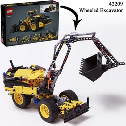 Wheeled Excavator (42209 Volvo L120 Electric Wheel Loader b-model)