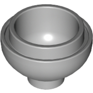 Lego Brick Round 2 x 2 Dome Bottom [Open Stud] / Light Bluish Gray