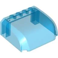 Windscreen 5 x 6 x 2 Triple Curved Top Canopy with 4 Studs / Trans-Dark Blue