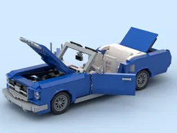1964 Mustang Blue/white