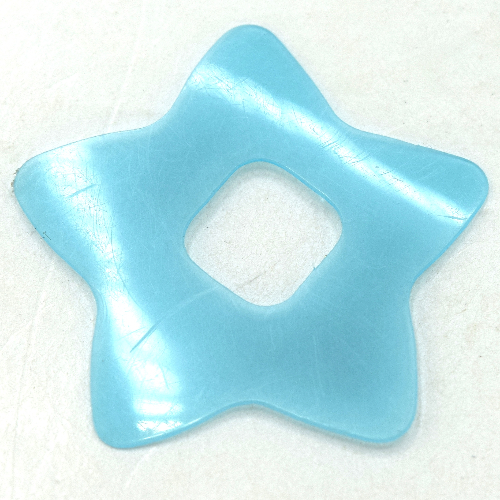 Lego Clikits Icon Accent, Star 3 1/4 x 3 1/4 / Trans-Light Blue