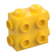 Lego Brick Special 1 x 2 x 1 2/3 with 8 Studs on 3 Sides / Yellow