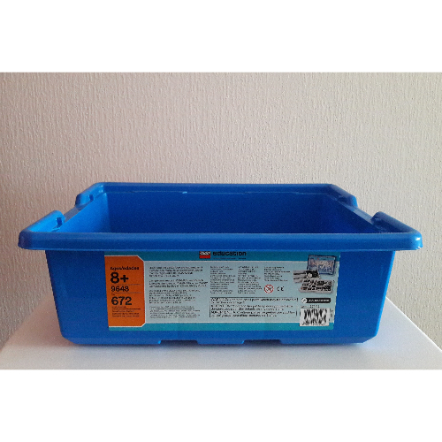 Lego Storage Bin, Dacta, Medium [New Style] / Blue