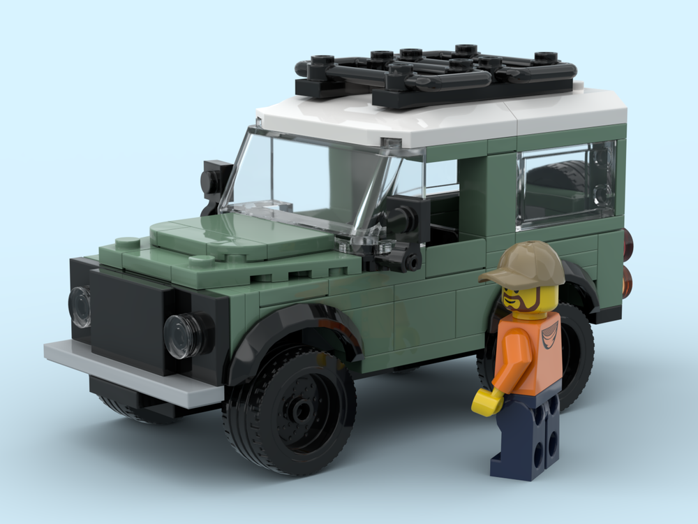 Lego Classic Defender in Sand Green inspired
