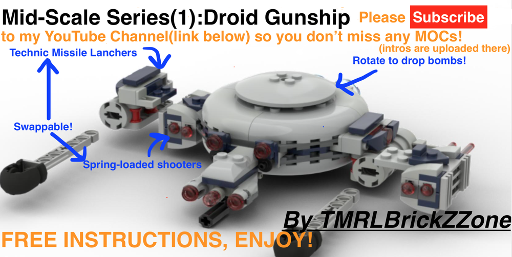 Lego Mid-Scale Droid Gunship