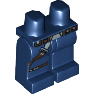Lego Hips and Dark Blue Legs with Gunbelt Print (Han Solo) / Dark Blue