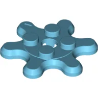 Plate Special 2 x 2 Splat Gear, 6 Teeth / Medium Azure