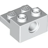 Technic Brick Special 1 x 2 with Pin Hole and 1 x 2 Plate / White