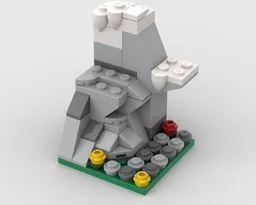 Minifigure Display/ Diorama Mountain