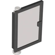 Door 1 x 4 x 5 Left with Trans-Brown Glass / Black