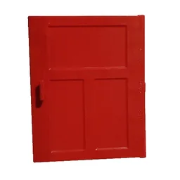 Duplo Door 1 x 4 x 4 / Red