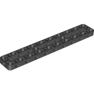 Lego Technic Beam Frame 3 x 19 with 2 Center Cross Beams, 3 Openings Thick / Black