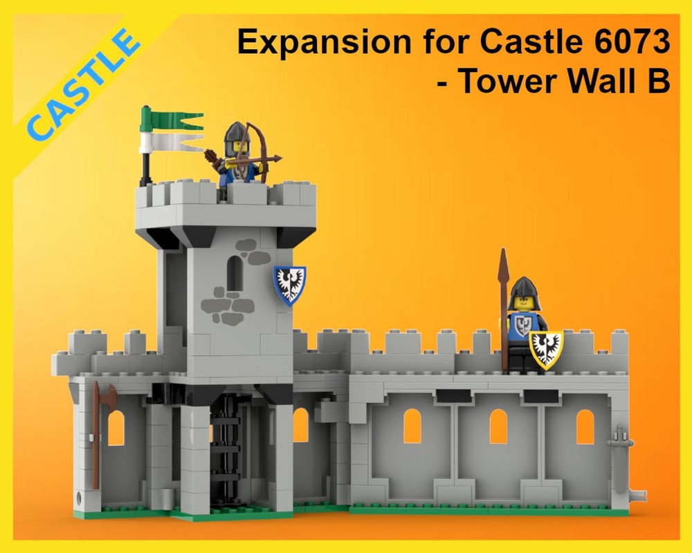 Lego Classic Castle Expansion - 6073 - Tower Wall B