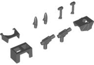 Lego Minifigure Accessories Star Wars, 9 in Bag (Multipack)