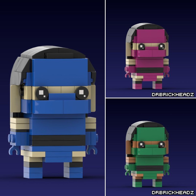 Lego Female Ninjas (Mortal Kombat II) Brickheadz