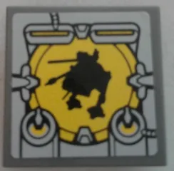 Tile, Modified 2 x 2 Inverted with AT-AP Silhouette Pattern (Sticker) - Set 75042