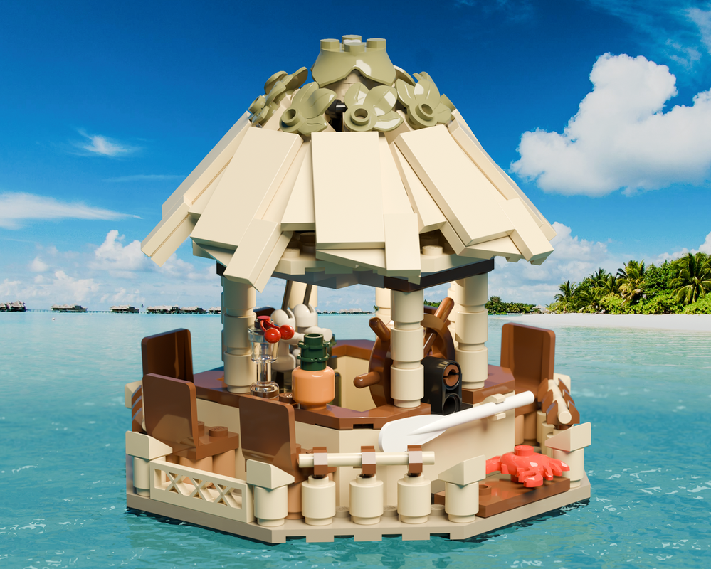 Lego Floating Tiki Bar