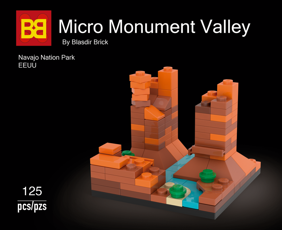 Lego Micro Monument Valley