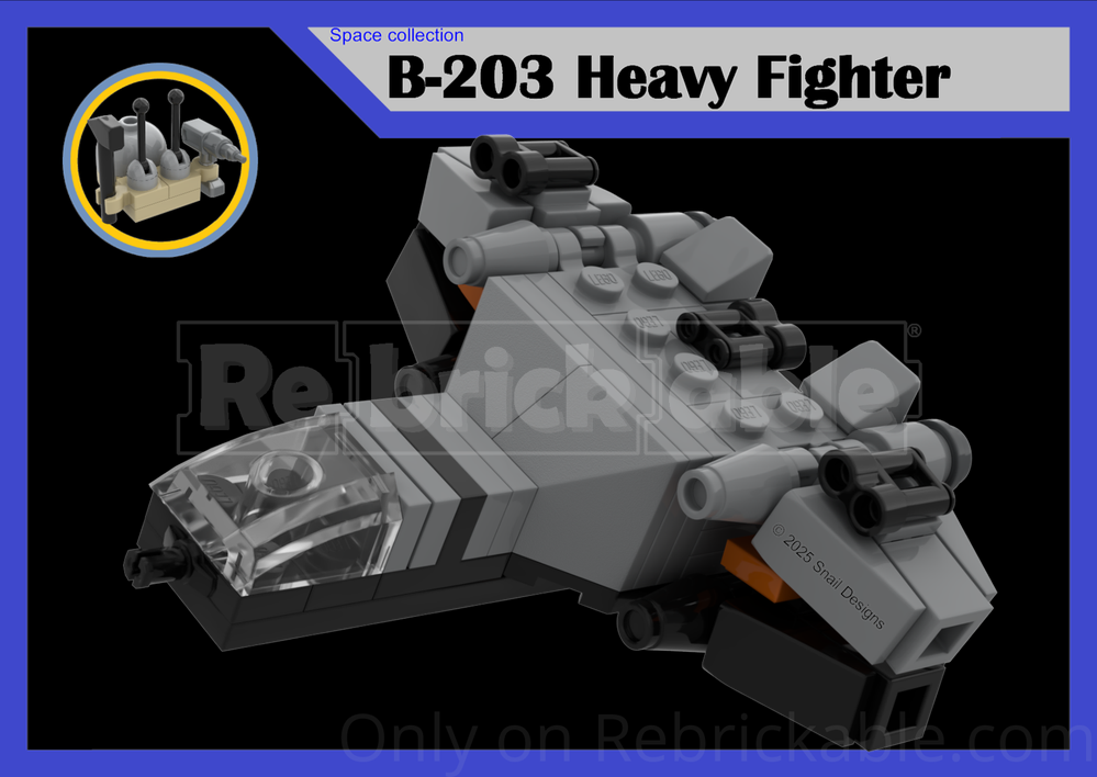 Lego B-203 Catonian heavy fighter (1:5)
