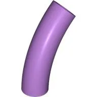 Brick Round 1 x 1 D. Tube with 45° Elbow and Axle Holes (Crossholes) at Each End / Medium Lavender