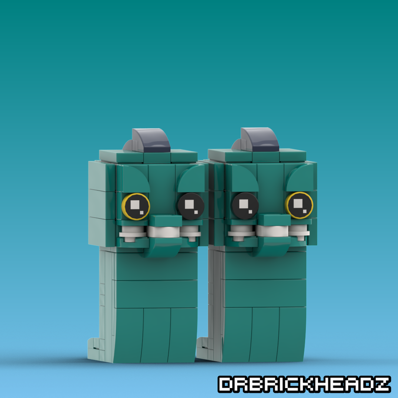 Lego Flotsam / Jetsam (The Little Mermaid 1989) Custom Brickheadz