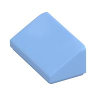 Lego Brick Sloped 30° 1 x 2 x 2/3 / Bright Light Blue