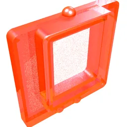 Glass for Window 1 x 2 x 2 Plane / Trans-Neon Orange