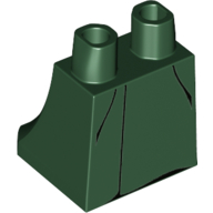 Lego Hips and Legs Under Dress/Robe with Black Folds Print (Voldemort) / Dark Green