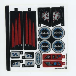 Sticker Sheet for Set 76333-1 / [No Color/Any Color]