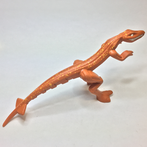 Lego Animal, Dinosaur, Mutant Lizard with Bright Light orange Specks on Back