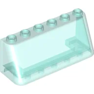 Windscreen 2 x 6 x 2, Thin Top / Trans-Light Blue