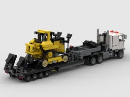 Low bed semi-trailer