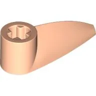 Technic Tooth 1 x 3 with Axle Hole [Hollow Underside] / Light Nougat