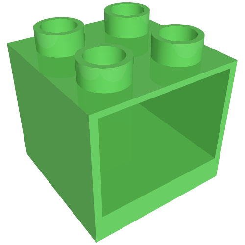 Lego Duplo Cabinet 2 x 2 x 1.5 / Fabuland Lime