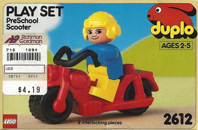 Lego Motorbike & Rider (PreSchool Scooter)