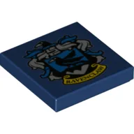 Tile 2 x 2 with Ravenclaw Crest Print / Dark Blue