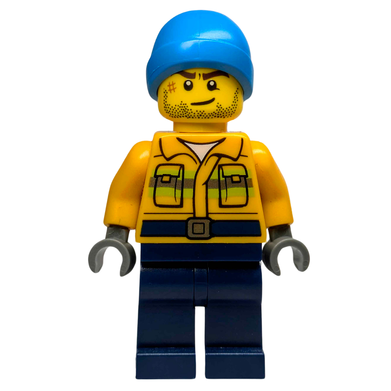 Lego Fisherman, Dark Azure Beanie Hat