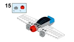 31099 Set Alternative Twin Boom Plane