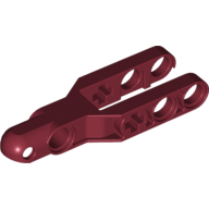 Lego Technic Steering Arm 5.5 x 2 with Towball Socket Rounded, Chamfered / Dark Red
