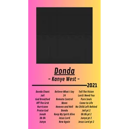 'Donda' Cover (16x16)