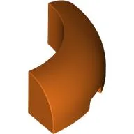 Brick Round Corner 3 x 3 x 1 No Studs / Reddish Orange