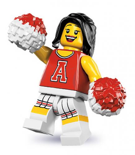 Lego Red Cheerleader