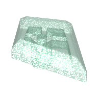 Lego Tile Special 1 x 2 Diamond Plain / White
