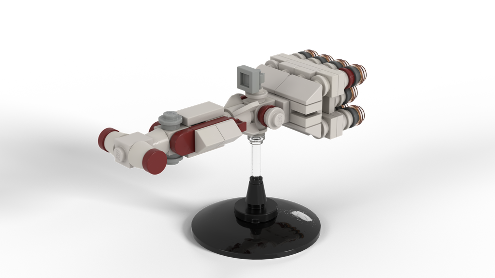 Lego Corellian Engineering Corporation CR90 Corvette - Tantive IV (1:1455 scale) [Kdapt-Preacher's MOC mod.]