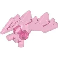 Weapon Blade with Spikes and Two Bars / Trans-Dark Pink
