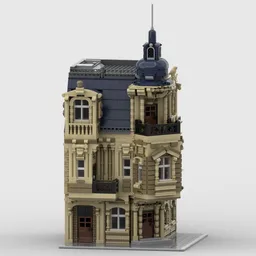 Beaux-Arts Modular Building with interior