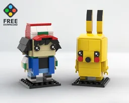 Ash & Pikachu Pokémon Brickheadz