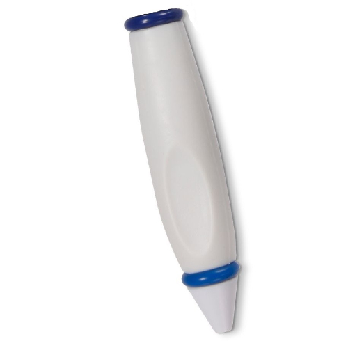Lego Pen Body, with White Tip, Blue Ends / White