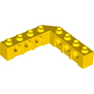 Technic Brick 5 x 5 Right Angle (1 x 4 - 1 x 4) / Yellow