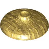 Hat Conical Asian with Raised Center / Pearl Gold